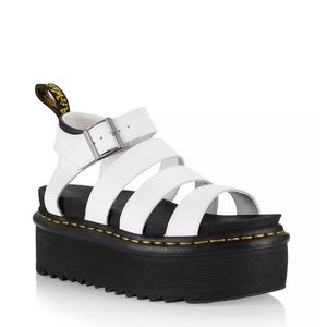 Dr. Martens White Platform Sandals